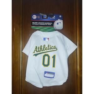 Oakland A's dog team jersey size small